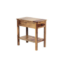 Load image into Gallery viewer, Traci 23&#39;&#39; Tall Solid Wood End Table with Storage
