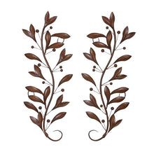 Load image into Gallery viewer, 36&quot; H x 14&quot; W Traditional 2 Piece Leaf And Berry Wall Décor Set
