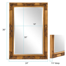 Load image into Gallery viewer, Antique Gold Traditional Beveled Accent Mirror (SB957)
