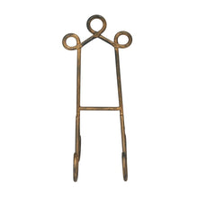 Load image into Gallery viewer, 16&quot; H x 7&quot; W x 16&quot; D Gold Traditional H-Frame Easel
