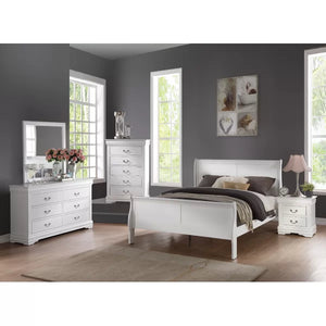 White Trafford Modern & Contemporary Dresser Mirror