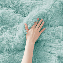 Load image into Gallery viewer, Full/Queen Comforter + 2 Standard Shams Aqua Trahan Microfiber Comforter Set
