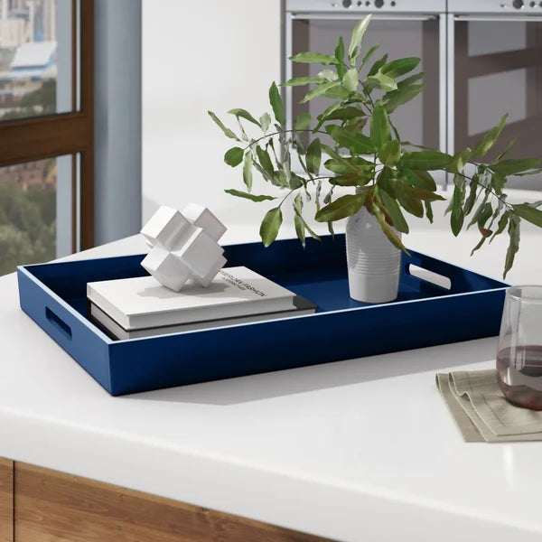 Tray blue/white
