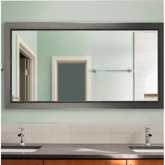 Silver Treadway Modern & Contemporary Distressed Full Length Mirror ( AP649 )