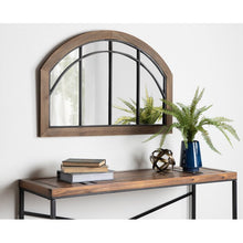 Load image into Gallery viewer, Treadwell Traditional Beveled Distressed Accent Mirror Rustic Brown #1543HW
