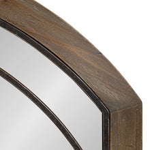 Load image into Gallery viewer, Treadwell Traditional Beveled Distressed Accent Mirror Rustic Brown #1543HW
