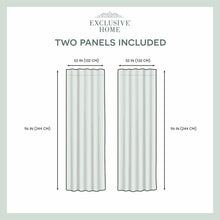 Load image into Gallery viewer, Tremblay Velvet Heavyweight Hidden Solid Room Darkening Tab Top Curtain Panels - Set of 2 (DC516)
