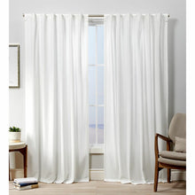 Load image into Gallery viewer, Tremblay Velvet Heavyweight Hidden Solid Room Darkening Tab Top Curtain Panels - Set of 2 (DC516)
