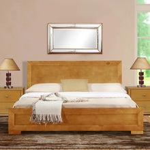 Load image into Gallery viewer, Queen Oak Trent Solid Wood Low Profile Platform Bed
