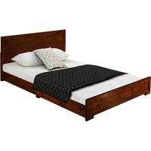 Load image into Gallery viewer, Queen Walnut Trent Solid Wood Low Profile Platform Bed
