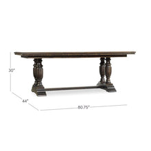 Load image into Gallery viewer, Treviso Extendable Trestle Dining Table
