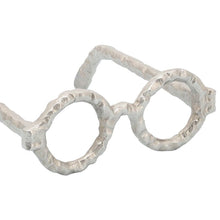 Load image into Gallery viewer, 3&quot; H x 6&quot; W x 15&quot; D Silver Tring Decorative Glasses Sculpture
