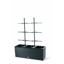 Load image into Gallery viewer, 17&quot; H x 51&quot; W x 17&quot; D White Trio Self-Watering Plastic Pot Planter 5343RR
