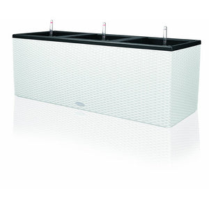 17" H x 51" W x 17" D White Trio Self-Watering Plastic Pot Planter 5343RR