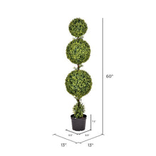 Load image into Gallery viewer, Triple Ball Boxwood Topiary in Pot #2181HW
