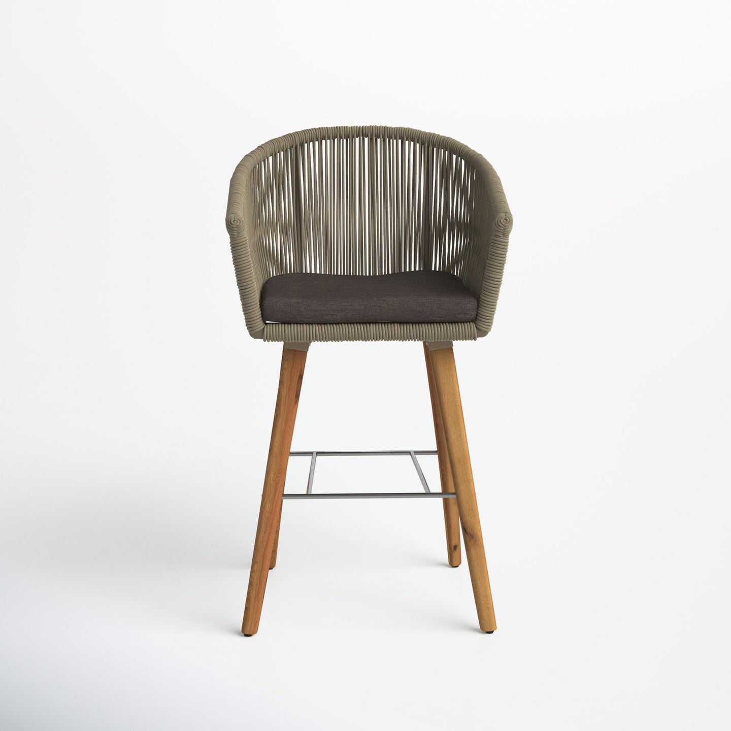37'' H X 21.5'' W X 20'' D Trista Indoor/Outdoor Patio Bar Stool with Cushion