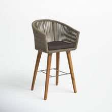 Load image into Gallery viewer, 37&#39;&#39; H X 21.5&#39;&#39; W X 20&#39;&#39; D Trista Indoor/Outdoor Patio Bar Stool with Cushion
