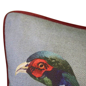 Trombetta Pretty Pheasant Lumbar Pillow #CR1083