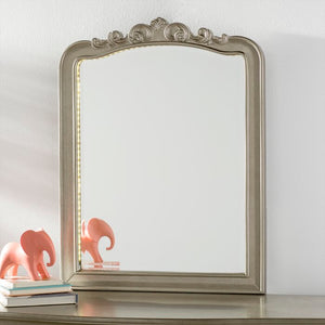 Modern & Contemporary Beveled Arched Lighted Dressing Mirror #9890