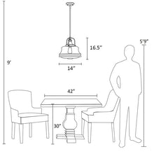 Load image into Gallery viewer, Truro 1 - Light Single Schoolhouse Pendant 4497RR
