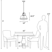 Load image into Gallery viewer, Truro 1 - Light Single Schoolhouse Pendant MRM3573
