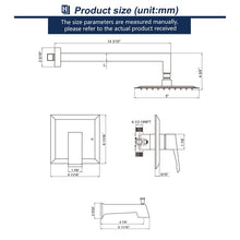 Load image into Gallery viewer, Tub and Shower Faucet with Rough-in Valve
