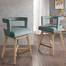 Load image into Gallery viewer, Tuck Open Back Swivel Bar Stool
