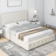 Load image into Gallery viewer, Tufted Upholstered Storage Platform Bed with Adjustable Headboard queen
