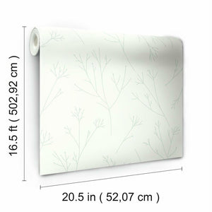 Twigs 16.5' L x 20.5" W Peel and Stick Wallpaper Roll, 1 roll
