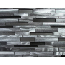 Load image into Gallery viewer, Gray Twilight Random Sized Linear Mosaic Tile MRM3732 (4 boxes)
