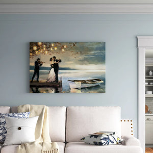 24" H x 36" W x 1.5" D Twilight Romance by Steve Henderson - Print on Canvas