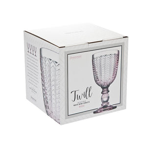 Pink Twill 6 oz. Crystal Goblet - Set of 4 (ND832)