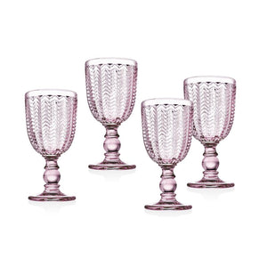 Twill 6 oz. Lead Crystal Goblet (Set of 4) GL169