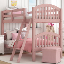 Load image into Gallery viewer, Susie Twin over Twin Bunk Bed, Color: Pink, #6344
