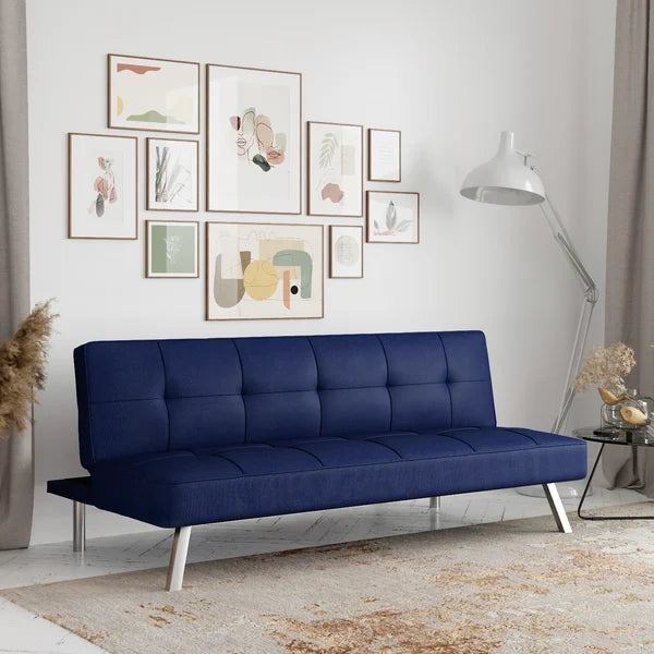 Twin 66.1'' Wide Tufted Back Convertible Sofa
