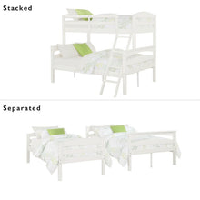 Load image into Gallery viewer, Twin Over Full Solid Wood Standard Bunk Bed
