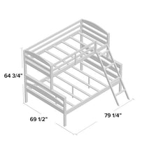 Load image into Gallery viewer, Twin Over Full Solid Wood Standard Bunk Bed
