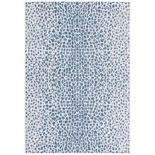 Load image into Gallery viewer, Tyron Animal Print Indoor / Outdoor Area Rug in Ivory/Navy, Rectangle 2&#39;7&quot; x 5&#39;
