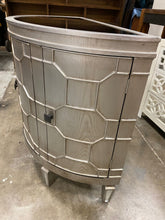 Load image into Gallery viewer, Ezell 4 - Door  Mirrored Half-Circle Accent Cabinet
