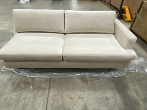 83" Wide Velvet Recessed Arm Sofa PIECE ONLY 7303RR