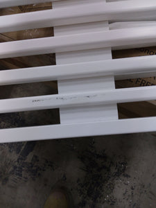 17.5" H x 41.25" W x 16.5" D White Reale Wood Bench