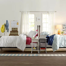 Load image into Gallery viewer, Full/Queen Comforter + 2 Standard Shams Silver Ulloa Microfiber Traditional Comforter Set
