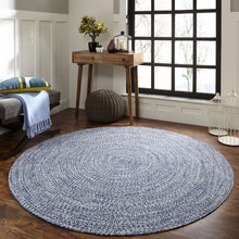 Load image into Gallery viewer, Ulmer Area Rug in Denim Blue 4&#39; round
