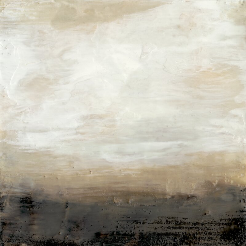 Umber Land I by Jennifer Goldberger - Wrapped Canvas Painting 36 x 36 x 1.25