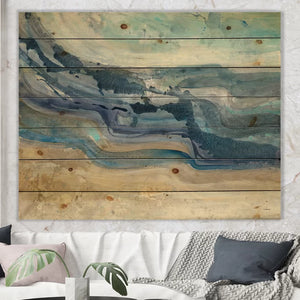 36" H x 46" W x 1.5" D Unframed Print on Wood