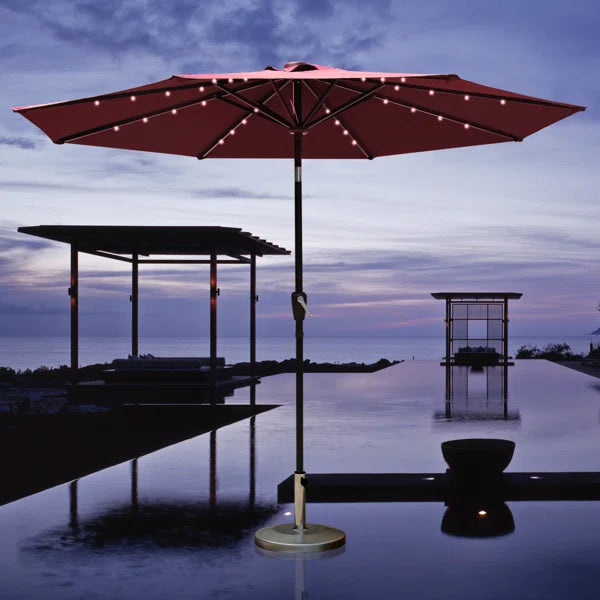 Union 108'' Lighted Market Umbrella