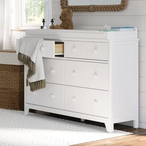 White Universal Changing Table Topper
