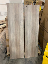 Load image into Gallery viewer, 58 inch Sliding Barn Door Grey Wash TV Console 2363CDR
