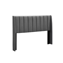 Load image into Gallery viewer, Gray Upholstered Headboard
