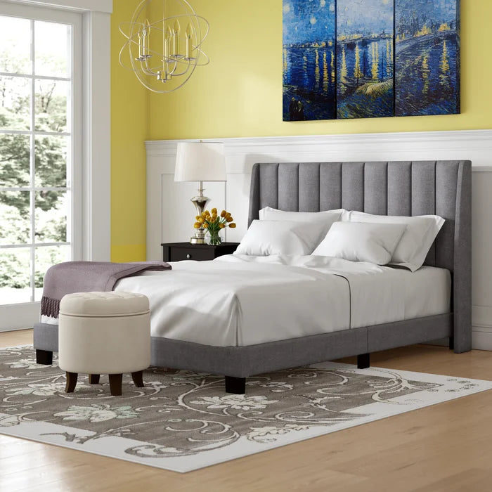 Gray Upholstered Headboard